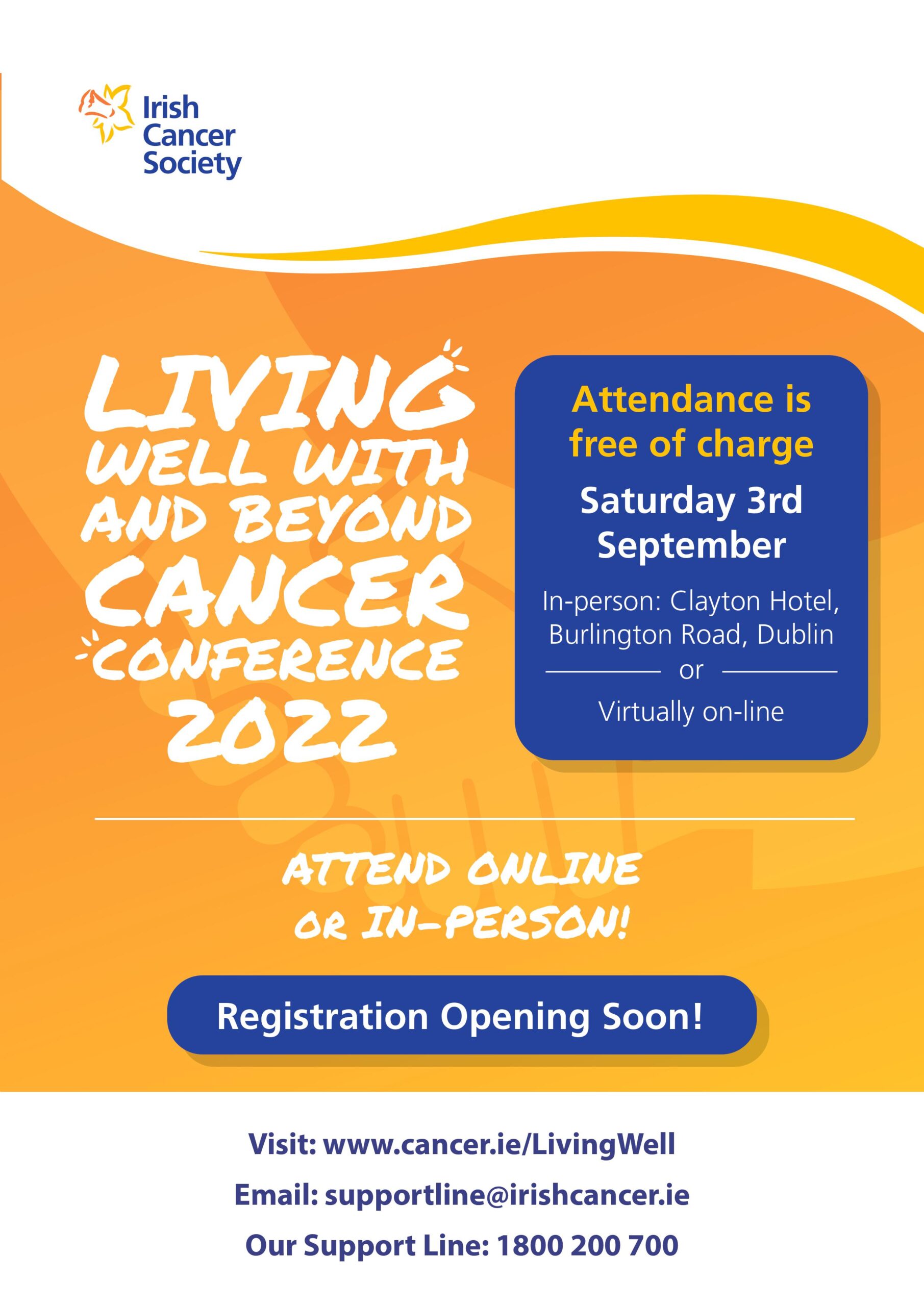 Irish Cancer Society Living Well With And Beyond Cancer Conference 2022